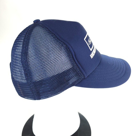 Vintage Ford Trucks Built Ford Tough Hat Blue Foam Excellent Snap Back 80s 90s - Picture 2 of 7